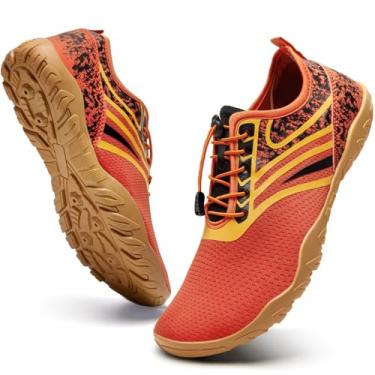 Imagem de WateLves Water Shoes – Meias aquáticas de secagem rápida para surfe, piscina, ioga, hidroginástica, Xc Laranja, 5.5 Women/4 Men