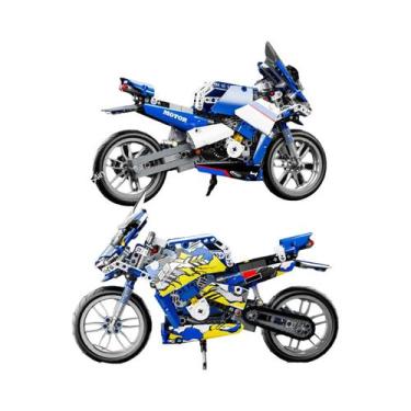 Imagem de Conjunto De Brinquedos De Blocos De Construção De Motocicleta, 446 Peç