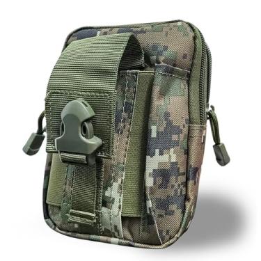 Imagem de Bolsa de cintura masculina e feminina para esportes ao ar livre, bolsa de bicicleta, bolsa tática de caça, bolsa de nylon para celular, carteira, Selva digital, 7x4.7x2.4 inches, Moderno