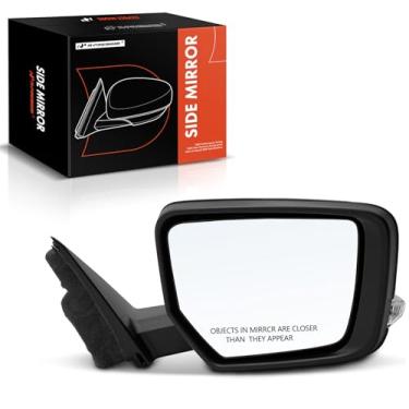Imagem de A-Premium Espelho retrovisor elétrico lateral do passageiro - compatível com Chevrolet Impala 2014-2020 - Espelho retrovisor externo preto dobrável manual aquecido com seta, com luz de poça -