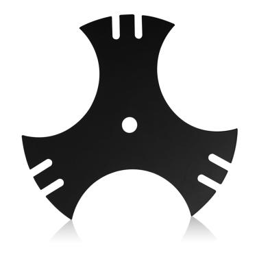 Imagem de 781-0748-0637 Edger Blades for Craftsman Edger, 781-0748 22.9 cm 3-Side Edger Star Blade 5/20.3 cm Furo central compatível com Troy-Bilt, MTD, Cub Cad et Edgers, substitui 781-0748, 40-009, 490-100