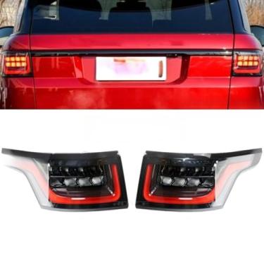 Imagem de Luzes traseiras de carro conjunto de luz traseira LED externa lâmpada de freio traseira kit de corpo de queixo para Range Rover 2014-2017 acessórios de carro (luz traseira direita)