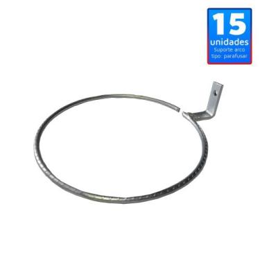 Imagem de 15 Suporte Anel 13cm Parafusar Fixar Parede, Muros, Sem Vaso - TMTSUPO