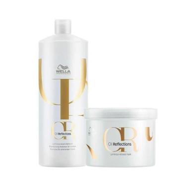 Imagem de Wella Oil Reflections Sh 1000ml + Masc 500ml - Wella profissional