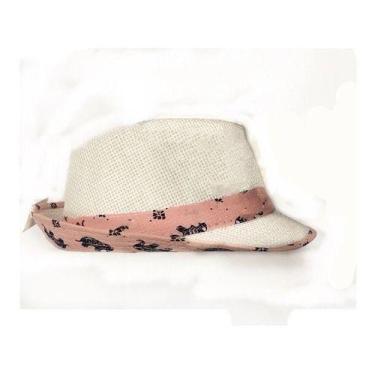 Imagem de Chapéu Festa Palha Malandro Infantil Borda Elefantinho - oem, Azul-cla