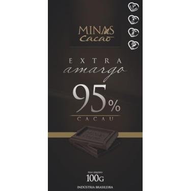 Imagem de CHOCOLATE MINAS CACAO EXTRA AMARGO 95% CACAU 100G ZERO LACTOSE/GLÚTEN/SOJA VEGANO