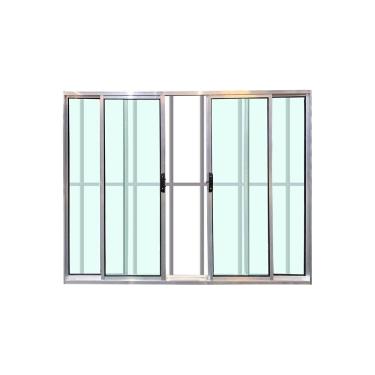 Imagem de Janela 4 Folhas Com Grade Brilhante 120x150 Linha 18 Esmeralda