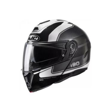 Imagem de Capacete Hjc I90 Wasco Cinza Branco E Preto, 61, Preto/Cinza/Branco