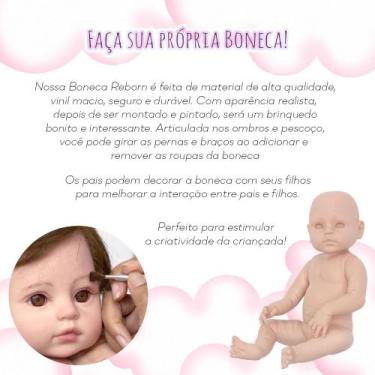 Imagem de Kit Boneca Reborn Membros Inteiros + Corpinho de Silicone - TOYS 2U