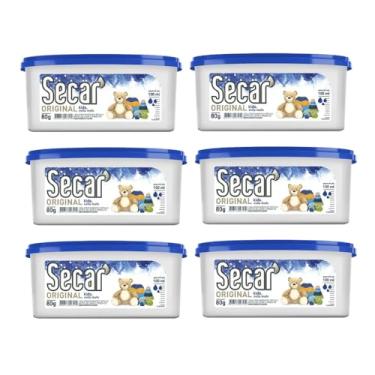 Imagem de Kit 6 Antimofo Antiumidade Original 80g Cloreto Cálcio Elimina Mofo Bolor Odores Protege Roupas Calçados Documentos Armários Gavetas Closets (Kids)