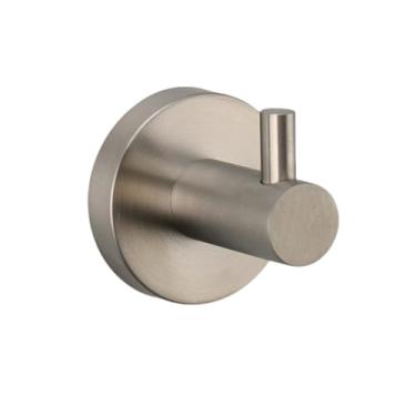 Imagem de Ganchos de toalha de aço inoxidável para banheiro, suporte de parede, cabide de porta resistente, toalha, roupão, gancho para casaco, ouro rosa, cromado (níquel escovado)