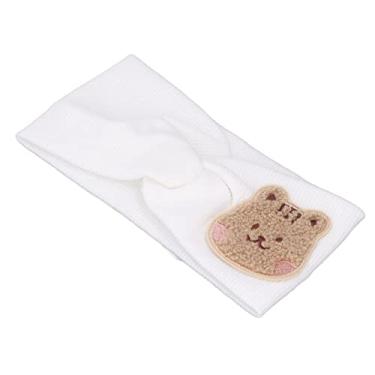 Imagem de FTVOGUE Bandas de Cabeceira de Algodão Desenho Animado Animal para chá de bebê Festas de Aniversário Fotografia de Família (Branco)