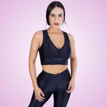 Imagem de Top Nadador 3D com Bojo Preto - Vimo, P, Preto
