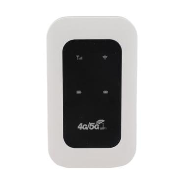 Imagem de VBESTLIFE Modem USB Portátil 4G, 300 Mbps Desbloqueados LTE CAT4 Mobile Hotspot Com Mini Slot de Cartão SIM, Roteador de Bateria Recarregável de 2100mAh, até 10 Usuários