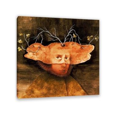 Imagem de SDYJ6GSW Remedios Varo Impressões de arte em tela O pôster labrador pinturas famosas arte de parede arte de surrealismo para sala de estar decoração de escritório em casa 50 x 50 cm (20 x 20 polegadas