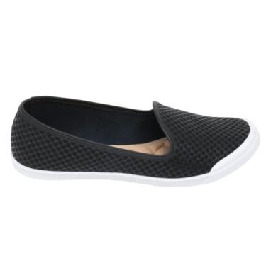 Imagem de Sapatilhas Molecas Feminina Slip On Clássica Alpargata Casual 5109.712 Preto (Preto, BR, Adulto, Numérico, 35)