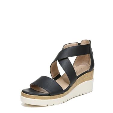 Imagem de Naturalizer Sandália feminina Soul Goodtimes com tiras cruzadas, Preto, 41