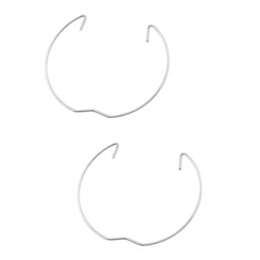 Imagem de DGHAOP 20 peças de anéis de fixação de mola de metal de retenção de luminária em forma de coração, soquete de lâmpada elétrica, peça de fixação adequada para holofotes e downlight