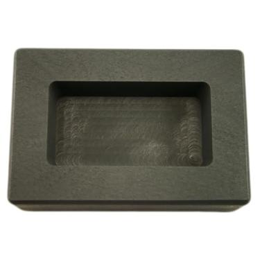 Imagem de Barra de prata de 290 ml, molde de lingote de grafite de alta densidade, estilo pão, retangular, prata, 590 ml, ouro feito nos EUA