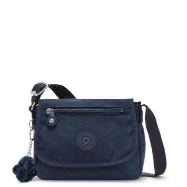 Imagem de Kipling Bolsa feminina Sabian U Minibag, leve metálico Mini, bolsa transversal de nylon, Azul Bleu 2, Mini
