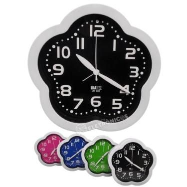 Imagem de Relógio Despertador Mesa/Parede Tipo Flor Decotativo ZB3009 - Luatek, 