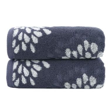 Imagem de Toalhas de mão Pidada Hydrangea Floral 100% algodão, conjunto de 2