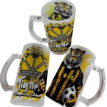 Imagem de Caneca De Chopp De Vidro 475ml Personalizada Com Seu Time (Criciúma)