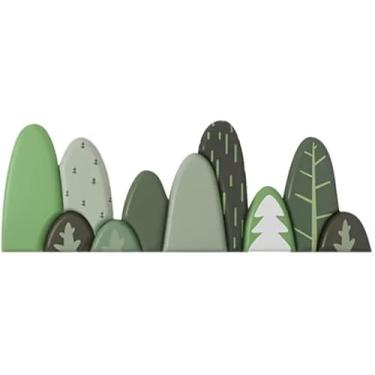 Imagem de Adesivos De Parede Ati-collisio Adesivos De Parede Pu Parede Paddig Autoadesivo 3d Parede Cushio Paddig Para Quarto De Crianças Gree árvores Patter Adesivo, B-180x80cm