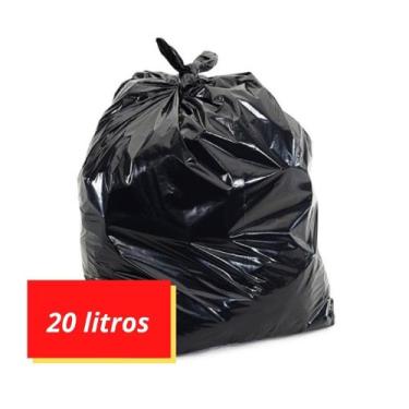 Imagem de Saco de lixo - preto - 20 litros - 100 unidades - IRPLAS