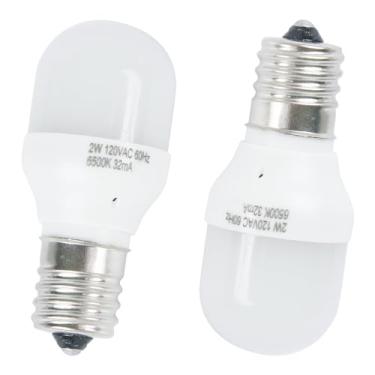 Imagem de DZQPPC W11518235 Lâmpada de congelador de geladeira para Whirlpool Kenmore W11160686 AP7014645 WPW10574850 W10865839 Lâmpada LED de substituição E14 2W (2 peças)