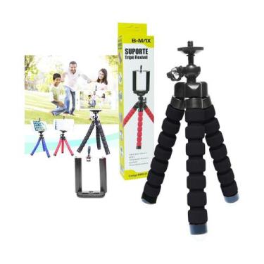 Imagem de Mini Tripé Flexível Almofadado Com Suporte Para Smartphone - B-max