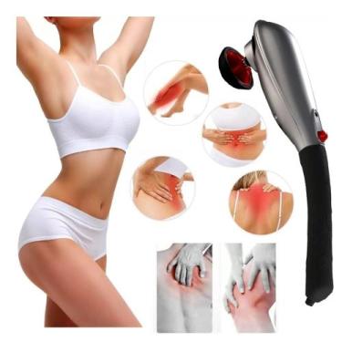 Imagem de Massageador Profissional Elétrico Sem Fio Recarregável 7 Cabeças Relax