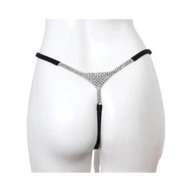 Imagem de Biquíni Sexy Feminino Com Strass, Tanga, Acessório De Corrente Corpora