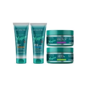 Imagem de KIT LOWELL CACHO MÁGICO COM 4 PRODUTOS pequenos