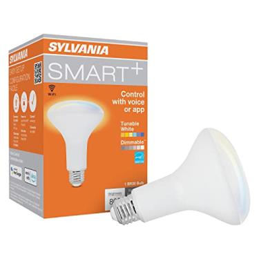 Imagem de Lâmpada inteligente BR30 LED WiFi Sylvania, eficiência de 9W, branco ajustável, 2700K - 6500K, para Alexa/Google Assistant/Siri Shortcuts, Energy Star, fosco - 1 pacote (75804)