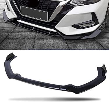Imagem de Serve para 7º Nissan Altima 2019 2020 2021 2022 kit de carroceria para para-choque dianteiro Spoiler 1 conjunto, preto brilhante