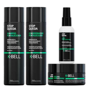 Imagem de KIT KBELL Stop Queda com Shampoo, Condicionador, Máscara e Loção