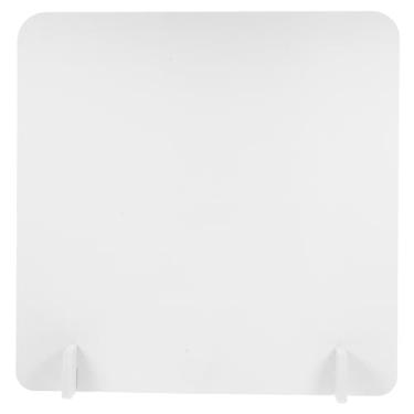 Imagem de Zerodeko Divisória para Tampos de Mesa: Painel de Privacidade de Pvc para Salas de Aula, Escritórios E Restaurantes, Branco, 15,74 X 15,74 Polegadas
