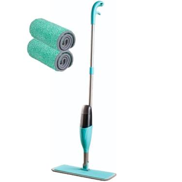 Imagem de Mop Spray 3 em 1 com Reservatório 400ml Kit Com 2 Refil Microfibra Esfregão Rodo Mágico para Limpeza Completa – Lava, Enxágua e Seca Piso e Azulejo
