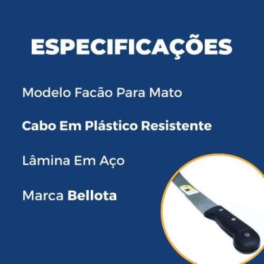 Imagem de Facões para mato bellota 10 a 22" cabo plástico, 10 POLEGADAS