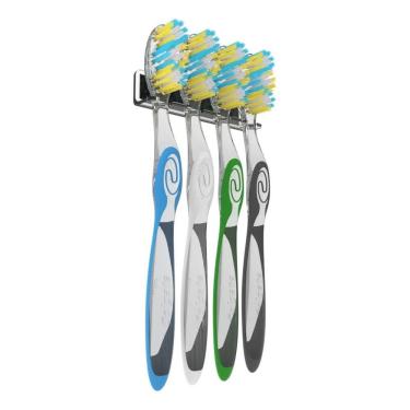 Imagem de 2X Suporte Fixo Organizador De Parede Porta Escovas De Dente