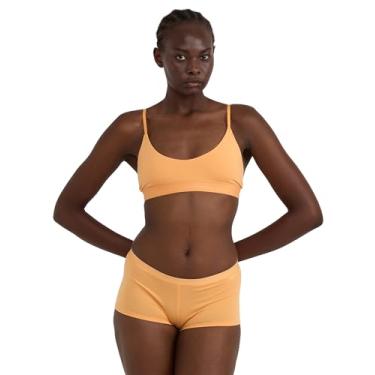 Imagem de Organic Basics Sutiã feminino de algodão orgânico aberto nas costas, Mamão, XPP