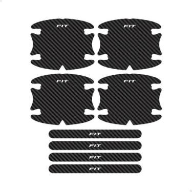 Imagem de Jogo Adesivos Protetor de Maçaneta Decorativo Carbono - SPORTINOX, FIT