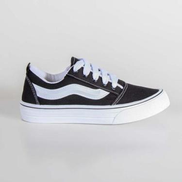 Imagem de Tênis Feminino Steel Classic Casual 6019 Preto, Preto, Colegial, 446, 
