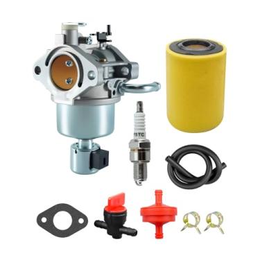 Imagem de Carburador adequado para trator de grama John Deere S100 17,5HP 500cc B&S, motor B&S, cortador de grama, kit de ajuste de filtro de ar de carburador