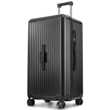 Imagem de CENSIEN Bagagem despachada, mala grande de 71 cm com rodas giratórias, capa rígida de policarbonato leve com trava TSA, Preto, 28 Inch - Trunk Luggage