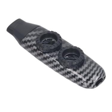 Imagem de WALFRONT Instrumento de Ajustável de Orifício Duplo de Flauta Kazoo, Flauta Dupla Com Ergonômico para Acompanhamento 115x32x20mm (Róseo)