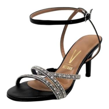 Imagem de Sandalia Feminina Conforto Salto Baixo Festa Vizzano