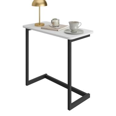 Imagem de Mesa De Apoio Sofa Sala Canto Luxo - Preto