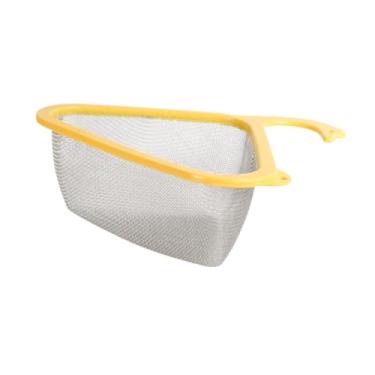 Imagem de ＫＬＫＣＭＳ Cesta de drenagem de canto para pia de cozinha, cesta de drenagem prática para restaurante, bar, dormitório, acessórios de cozinha, Amarelo